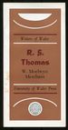 R.S. Thomas (Writers of Wales)