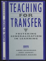 Teaching for Transfer: Fostering Generalization in Learning