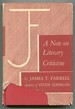 A Note on Literary Criticism