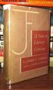 A Note on Literary Criticism
