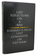 Last Reflections on a War