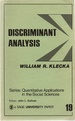 Discriminant Analysis