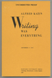 Writing Was Everything