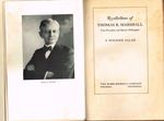 Recollections of Thomas R. Marshall, Vice-President and Hoosier Philosopher; a Hoosier Salad