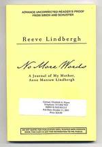 No More Words: a Journal of My Mother, Anne Morrow Lindbergh