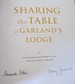Sharing the Table at Garland's Lodge
