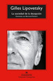 Libro La Sociedad De La Decepcion-Lipovetsky, Gilles