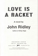 Love is a Racket