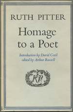 Ruth Pitter: Homage to a Poet