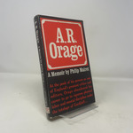 A.R. Orage: a Memoir