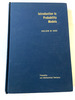 1973 Hc Introduction to Probability Models (Probability and Mathematical Statistics, V. 10) By Ross, Sheldon M.