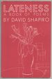Lateness: a Book of Poems