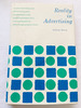 1980 Hc Reality in Advertising By Reeves, Rosser