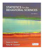 Statistics for the Behavioral Sciences
