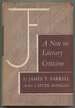 A Note on Literary Criticism