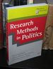 Research Methods in Politics