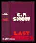 Last Things / By C.P. Snow