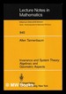 Invariance and System Theory: Algebraic and Geometric Aspects / By Allen Tannenbaum