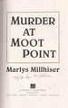 Murder at Moot Point (Signed First Edition)