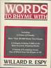 Words to Rhyme With for Poets and Song Writers