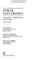 Power Electronics: Converters, Applications, and Design