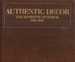 Authentic Decor: the Domestic Interior 1620-1920