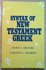 Syntax of New Testament Greek