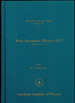 Weak Interaction Physics 1977 (Aip Conference Proceedings, 37)