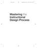 Mastering the Instructional Design Process: a Systematic Approach, 5th Edition
