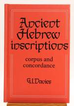 Ancient Hebrew Inscriptions: Corpus and Concordance
