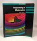 Progrmg in Mathematica