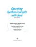 Operating System Concepts With Java