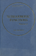 Subharmonic Functions: Volume 2 Volume 2