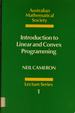 Introduction to Linear and Convex Programming