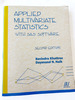 1999 Pb Applied Multivariate Statistics With Sas Software By Khattree, Ravindra;