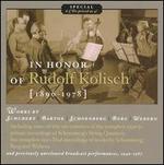 In Honor of Rudolf Kolisch