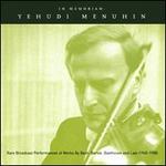 In Memorian: Yehudi Menuhin
