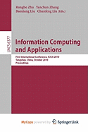 Information Computing and Applications