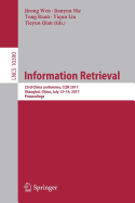 Information Retrieval: 23rd China Conference, Ccir 2017, Shanghai, China, July 13-14, 2017, Proceedings