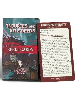 Injuries and Vile Deeds Spell Cards - Rosing, Joshua