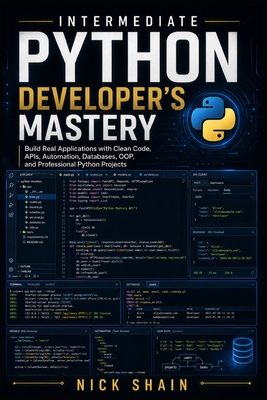 Intermediate Python Developer's Mastery: Build Real Applications with Clean Code, APIs, Automation, Databases, OOP, and Professional Python Projects - Shain, Nick