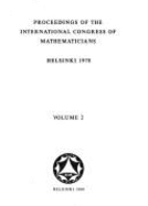 International Congress of Mathematicians: Proceedings, Helsinki, 1980, Set