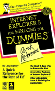Internet Explorer "X" for Windows for Dummies Quick Reference - Harvey, Greg