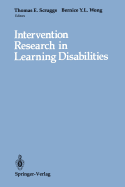 Intervention Research in Learning Disabilities