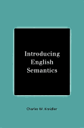 Introducing English Semantics