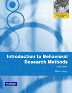 Introduction to Behavioral Research Methods: International Edition
