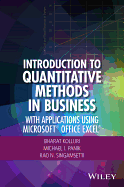 Introduction to Quantitative Methods in Business: With Applications Using Microsoft Office Excel
