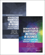 Introduction to Quantitative Methods in Business: With Applications Using Microsoft Office Excel