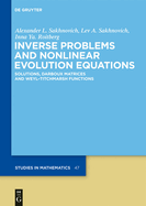 Inverse Problems and Nonlinear Evolution Equations: Solutions, Darboux Matrices and Weyl-Titchmarsh Functions