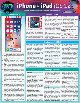 iPhone & iPad IOS 12: A Quickstudy Laminated Reference Guide - Zaczek, Jennifer